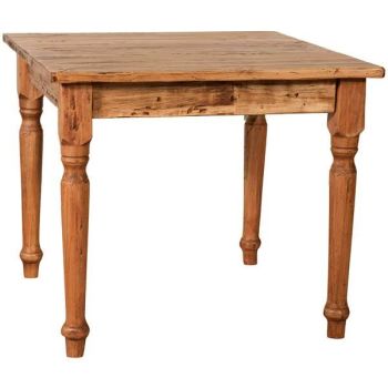 Masa Fixa, Lemn Masiv de Tei, stil country tuscan, finisat manual 70, 80, 90 x 90cm, 4 persoane