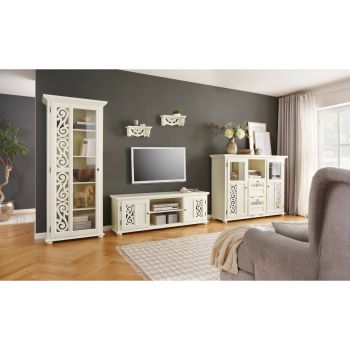 Living Country Chic Lemn Masiv si MDF Configurabil, model Arabesk