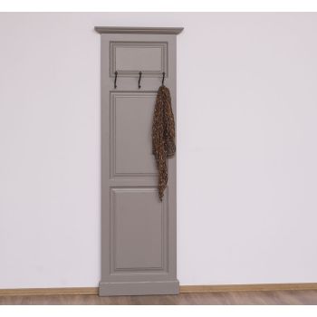 Cuier 3 carlige, Finisaj Rosu Bordeaux, Lemn Masiv Brad, Colectia Rustic