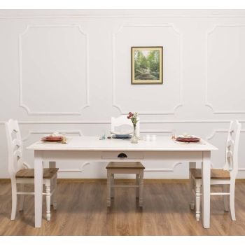 Masa 180x90cm, blat stejar