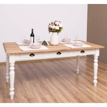 Masa dining 180x90cm, blat stejar