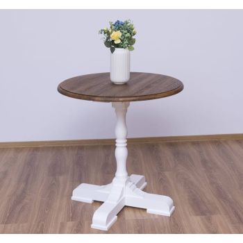 Masa de bar cu blat rotund 78cm, blat stejar