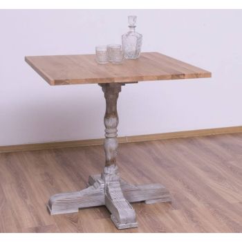 Masa de bar 78cm, blat stejar