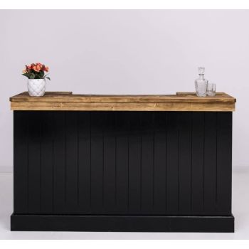 Tejghea de bar cu dungi verticale 180 cm
