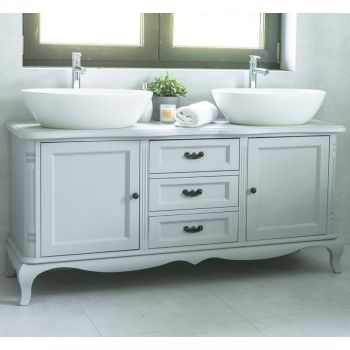 Mobilier baie Chic cu 2 usi si 3 sertare pentru chiuveta suprapusa