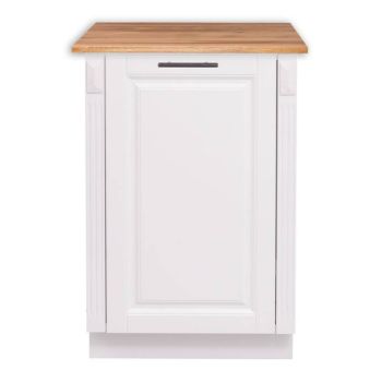 Corp inferior de bucatarie pentru masina de spalat vase incorporabila slim cu blat stejar
