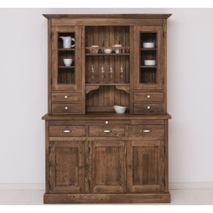 Mobilier Lemn Masiv, Finisaj Gri inchis, Colectia Rustic