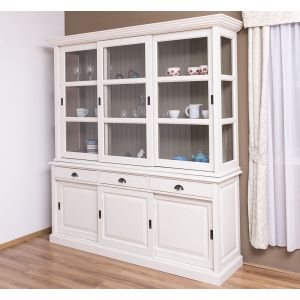 Comoda 3 usi 3 sertare, Finisaj Natur, Lemn Masiv Brad, Colectia Rustic
