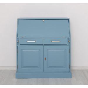 Comoda secreter, Finisaj Alb Pur, Lemn Masiv Brad, Colectia Rustic