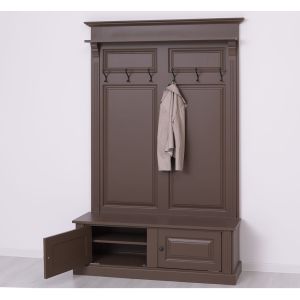 Cuier 2 usi, Finisaj Maro inchis Rustic, Lemn Masiv Brad, Colectia Rustic