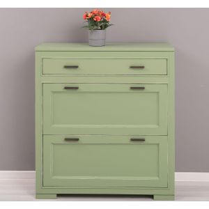 Mobilier Lemn Masiv, Finisaj Verde Masliniu, Colectia Rustic, PS642-P054A