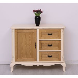 Mobilier Lemn Masiv, Finisaj Nuc Mediu, Colectia Rustic, PS645-P025_Door&Drawers_P002
