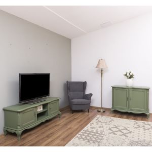 Mobilier Lemn Masiv, Finisaj Verde Salvie, Colectia Rustic