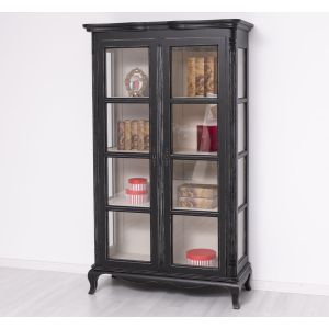 Mobilier Lemn Masiv, Finisaj Negru Mat, Colectia Rustic, PS653-P003A_P024