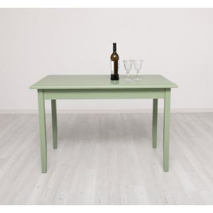 Masa sufragerie 120x70cm, Finisaj Verde Masliniu, Lemn Masiv Brad, Colectia Rustic