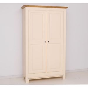 Dulap 2 usi, Finisaj Nuc Mediu, Lemn Masiv Brad, Colectia Rustic