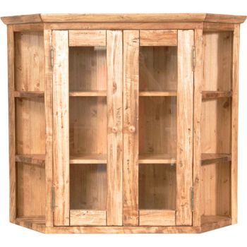 Corp Suspendat cu 2 Usi, Lemn Masiv de Tei, 86x21x75cm