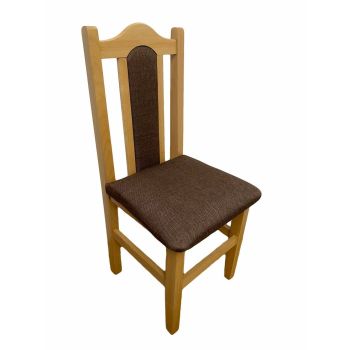 Scaun cu spatar SC-05, din lemn masiv de fag, tapitat cu stofa 96x44x43 cm