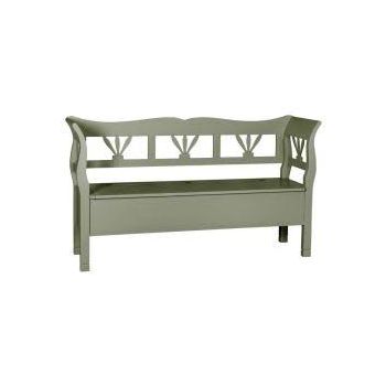 Banca mare, Lemn Masiv 163x48x92cm, Finisaj Verde
