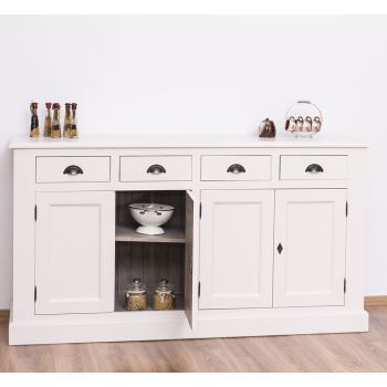 Vitrina, Finisaj Gri Fumuriu, Lemn Masiv Brad, Colectia Rustic