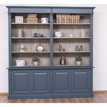 Biblioteca Mobilier lemn masiv Brad Colectia Country