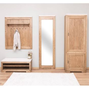 Set Mobilier Hol 3 Corpuri, lemn masiv Brad Colectia Country